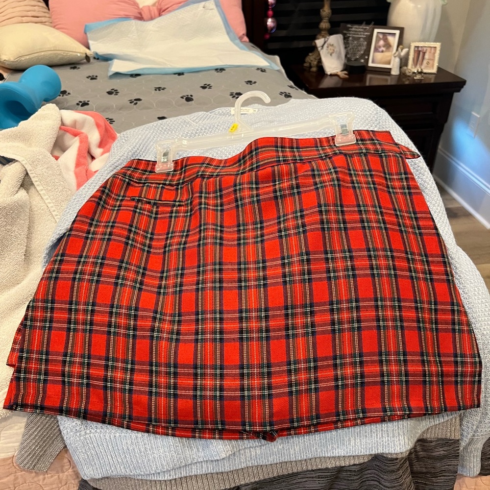 Boston Proper tartan plaid skirt Size 12 excellent condition